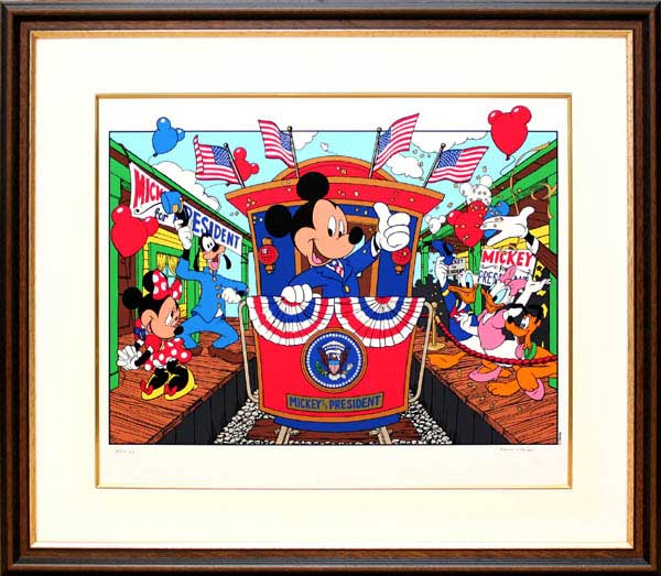 Disney ミッキーアート 限定版 41/200 ビンスが付いてます 楽天市場