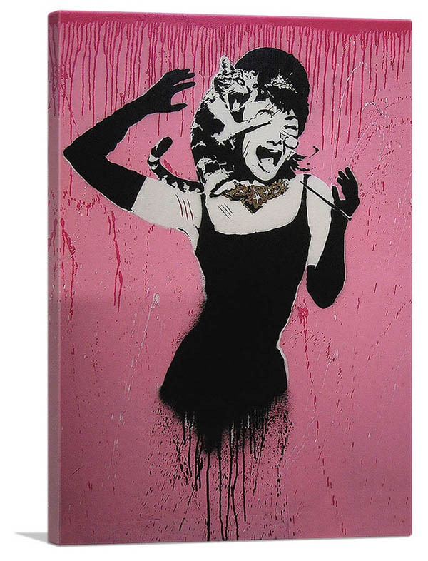 楽天市場】バンクシー アートパネル BANKSY Banksy「オードリー