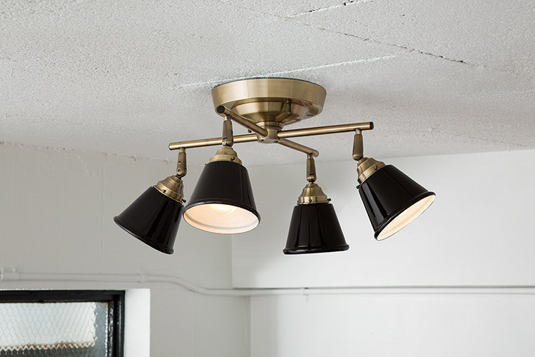 アートワークスタジオ 4連スポットライト 電球無し アートワーク