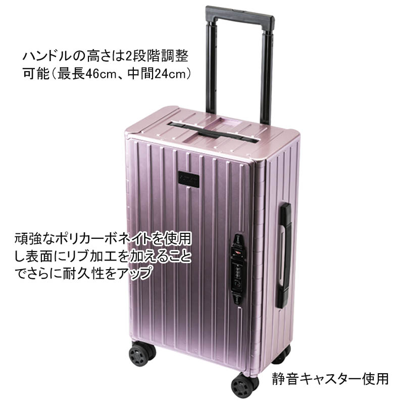 楽天市場】P10倍 &.FLAT アンドフラット 折り畳めるキャリーケース