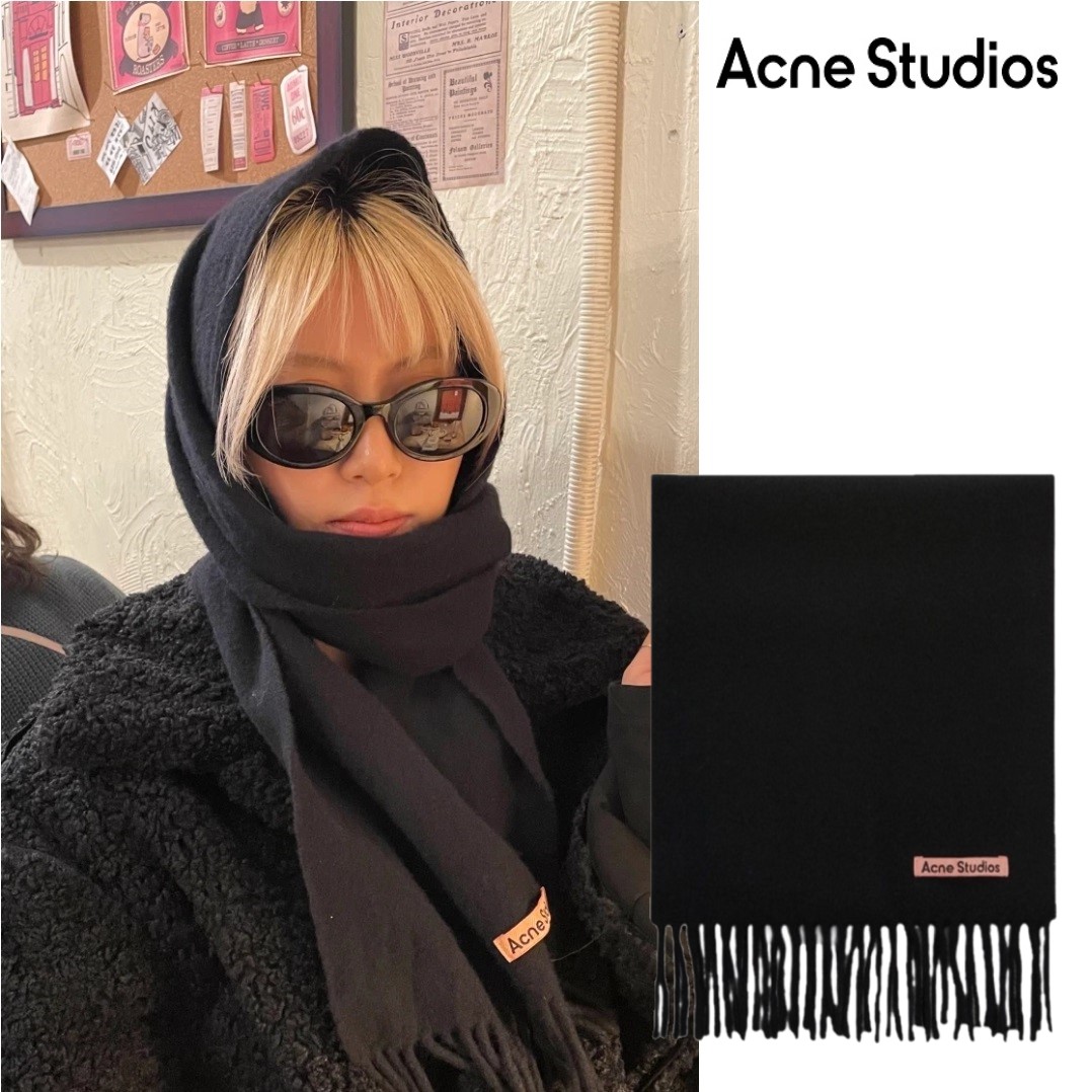 楽天市場】acne studios（カラーブラック）（マフラー・スカーフ