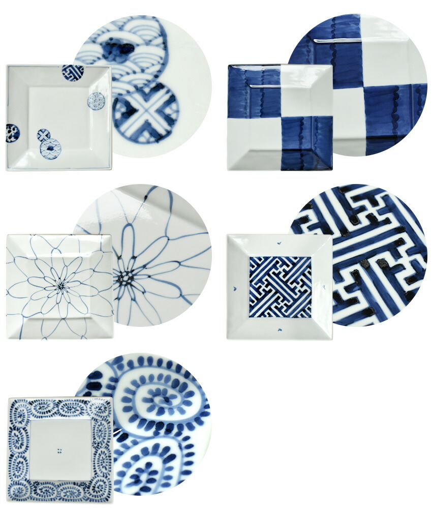 楽天市場】九谷焼 絵変わり 6号皿揃 5枚セット 19cm 日本製 中皿 和