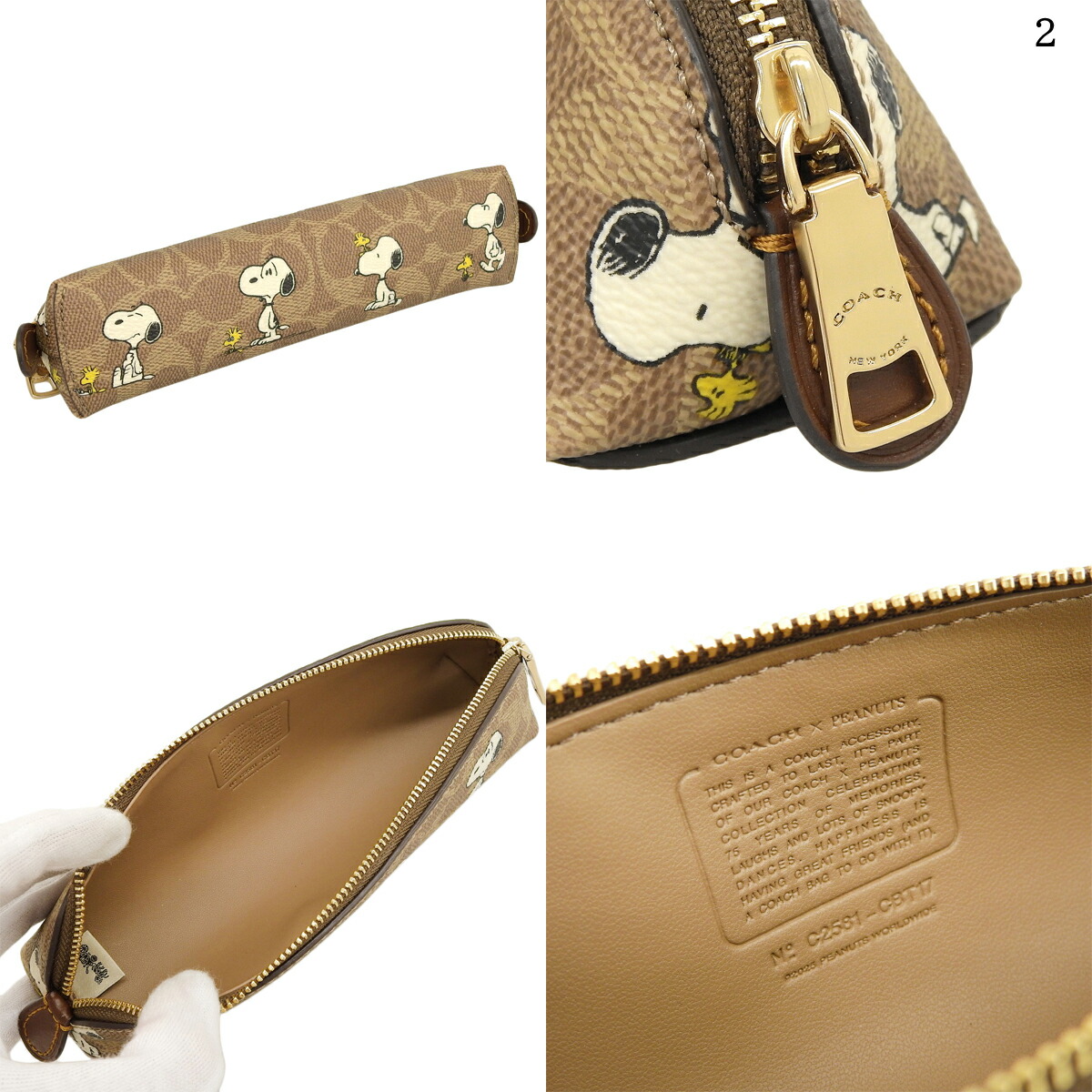 楽天市場】【COACH】 コーチ×ピーナッツコラボ スヌーピーウッド