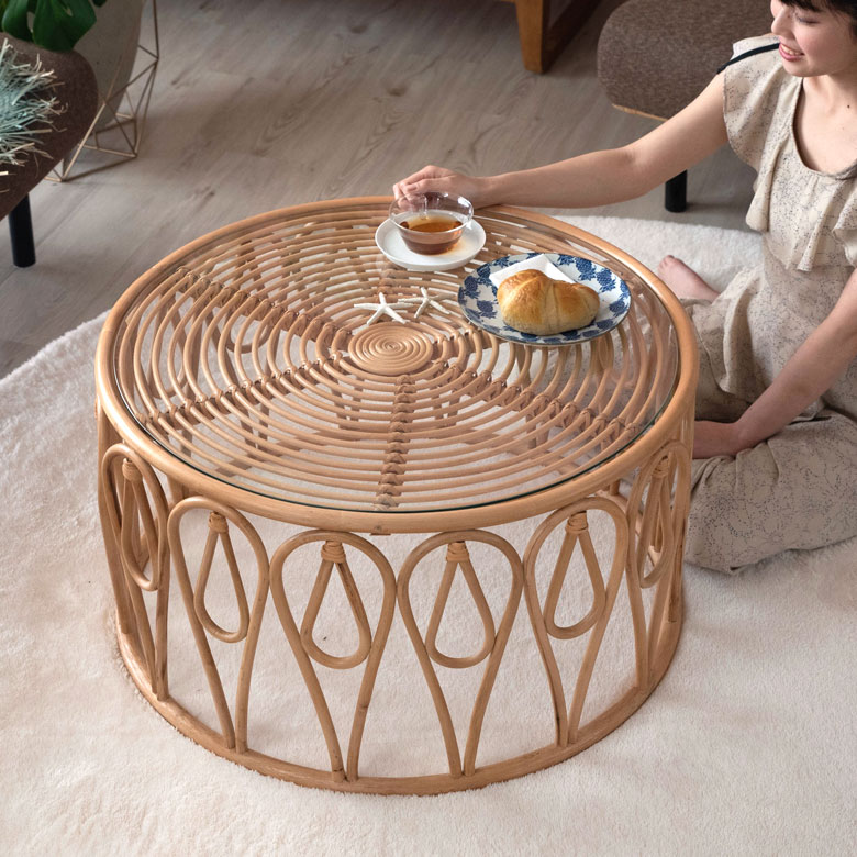 RAUCORD 人工ラタン円形テーブル RAUCORD 人工ラタン円形テーブル