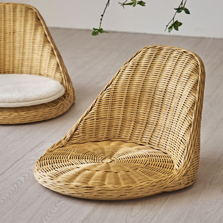 楽天市場】【最大500円クーポン】 座椅子 ラタン 籐 天然素材 椅子