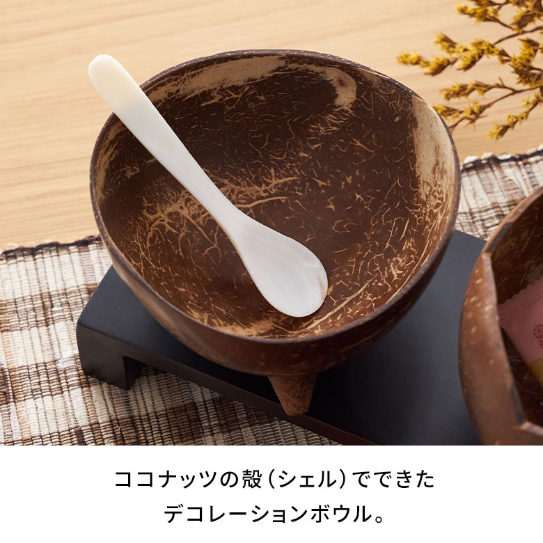 楽天市場】ココナッツウッド デコレーションボウル 小物入れ オブジェ