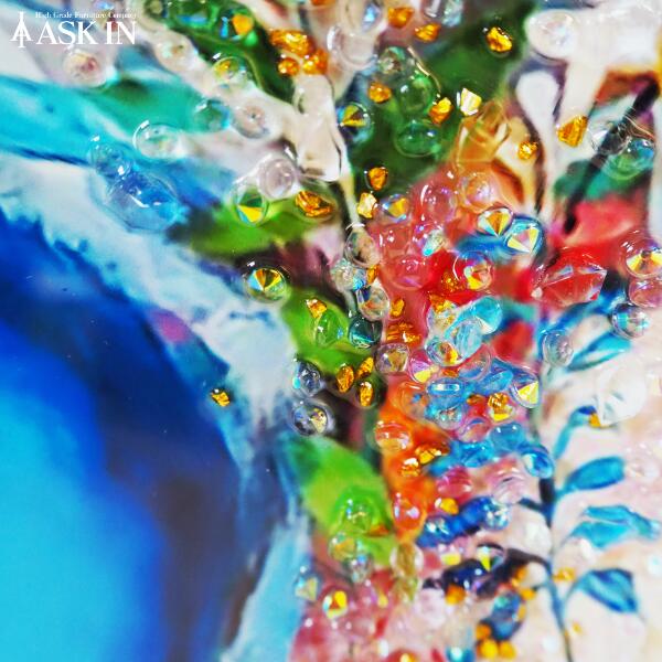 楽天市場】クリスタルアート ウサギ アートパネル 43x53cm ペイント 兎