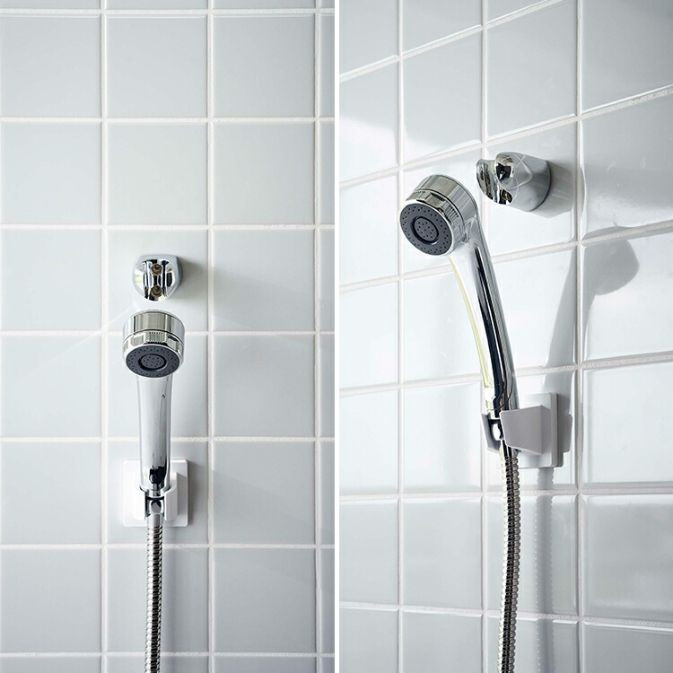 楽天市場】[ フィルムフック シャワーホルダー ミスト ホワイト ] 山崎