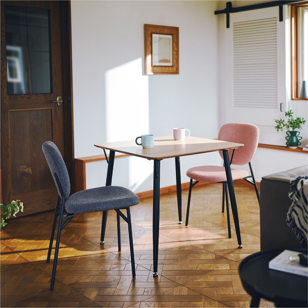 楽天市場】【単品販売】ダイニングチェア 座面高43 完成品 布 張り