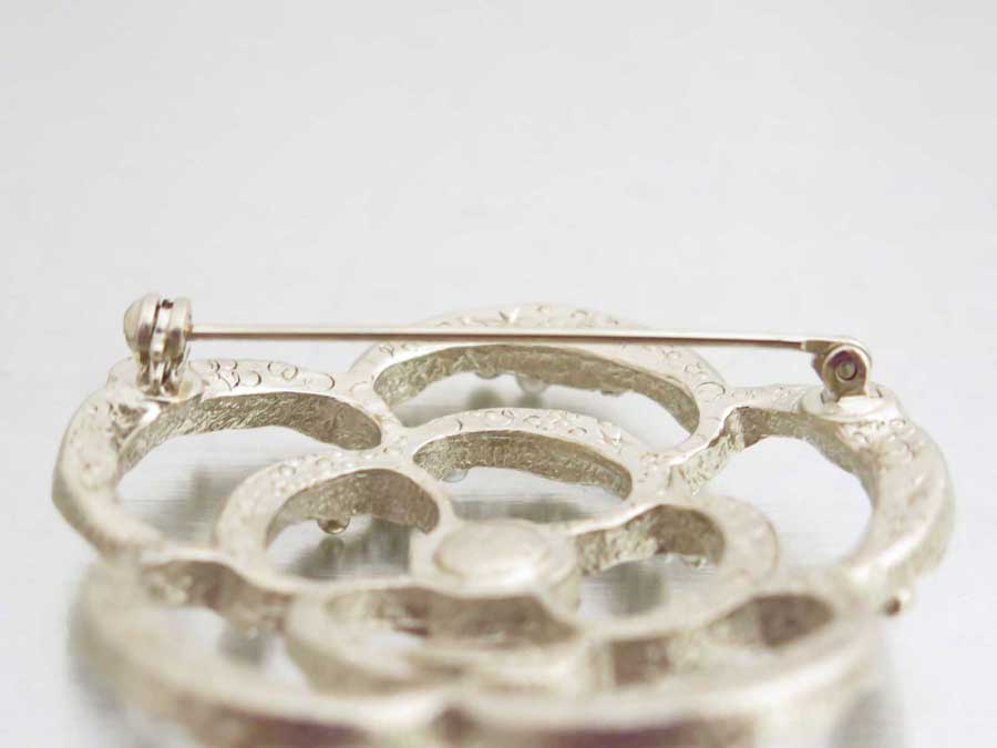 楽天市場】シャネル CHANEL ブローチ カメリア ゴールドxホワイトx