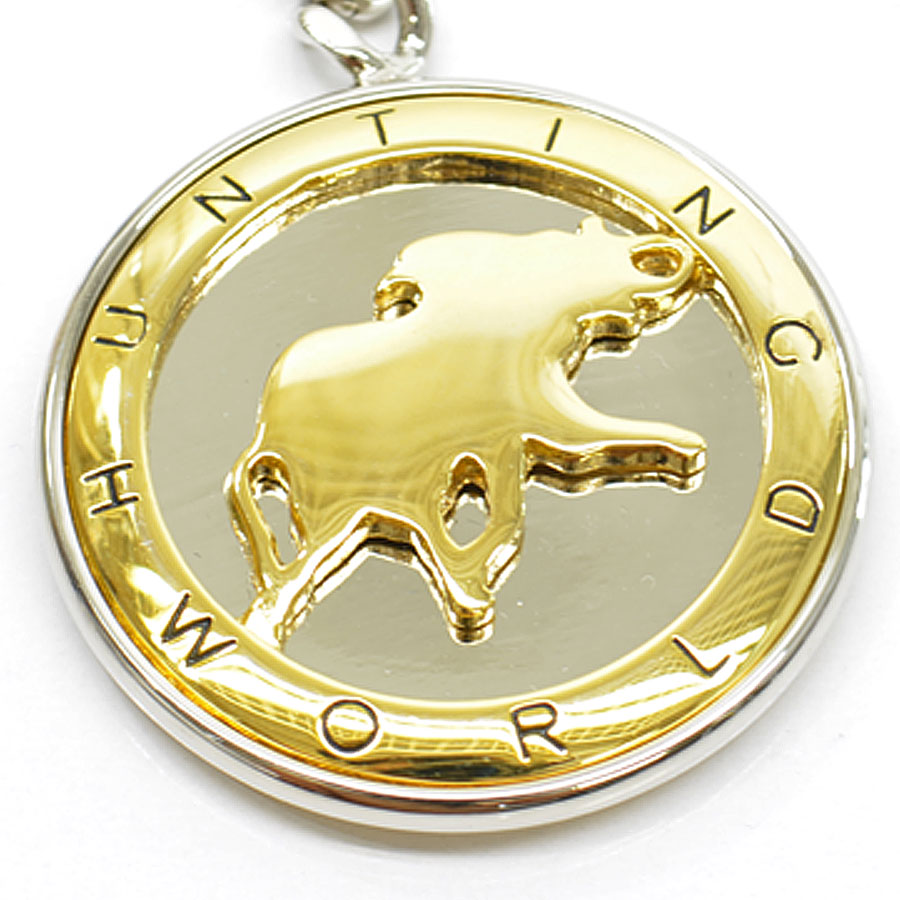 HUNTING WORLDストアギャランティゴールドプレーㇳ