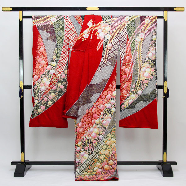 楽天市場】着物 振袖 辻が花 翠山工房 桐屋 謹製 翠山落款入り 金通し