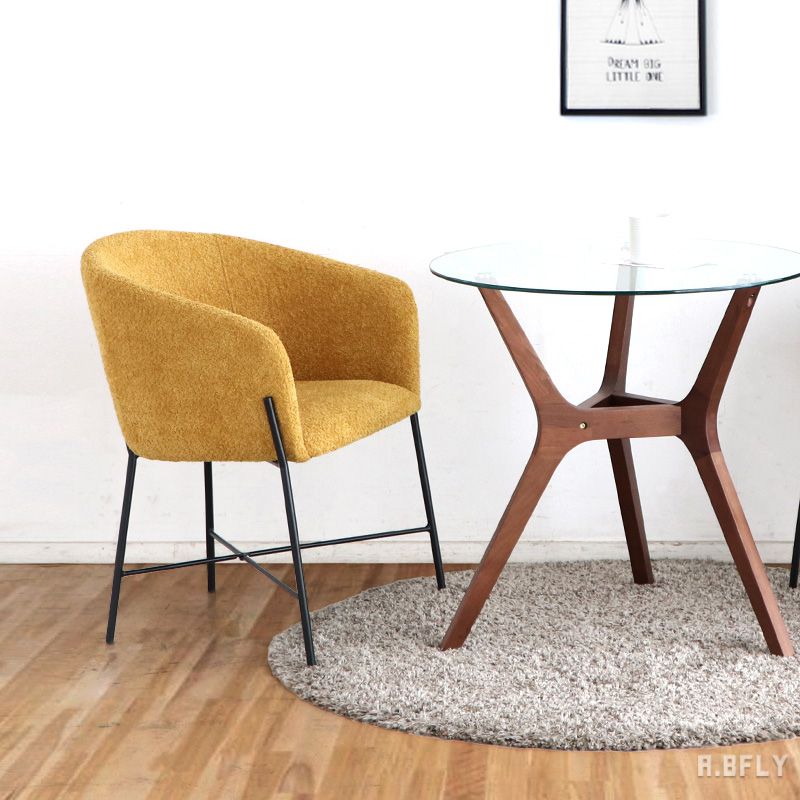 楽天市場】ダイニングチェア 北欧 1脚 ブラックスチール脚 ダイニング