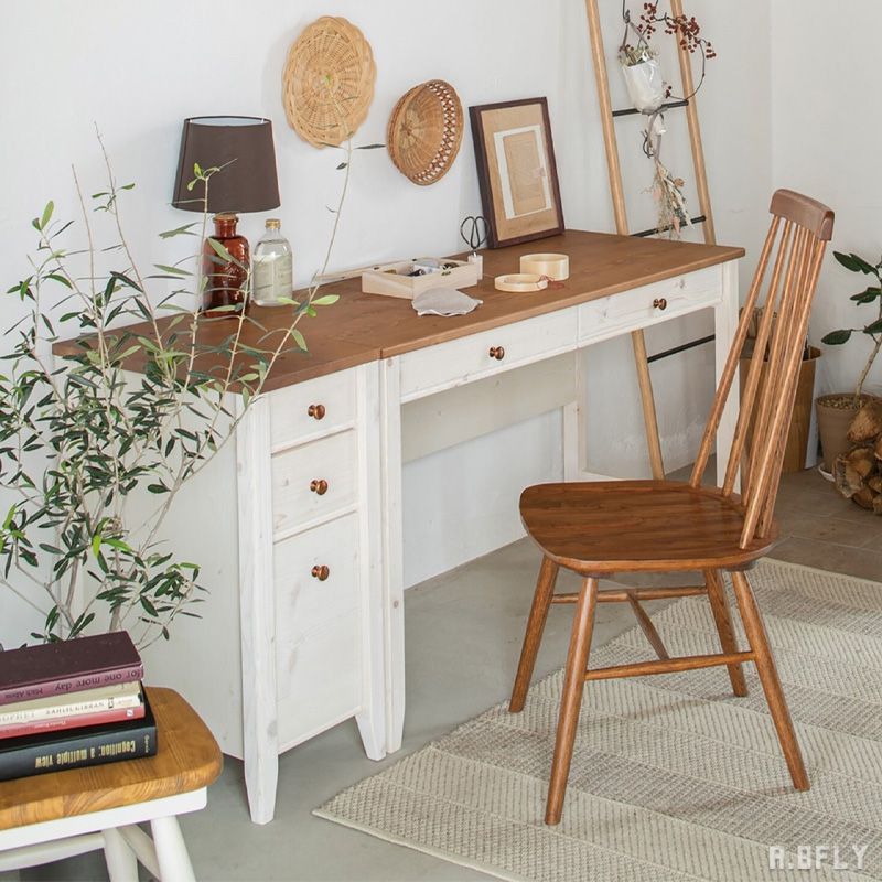 楽天市場】デスク 学習机 学習デスク 天然木 木製デスク 机 作業机