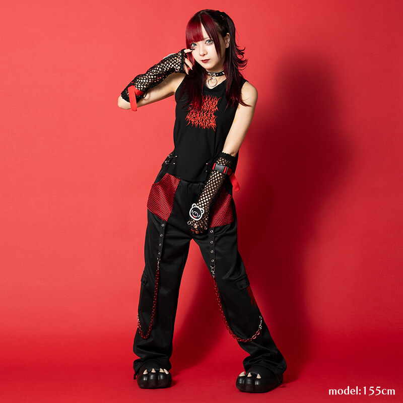 楽天市場】ダークグルーミー メッシュパンツ 10分丈 原宿 原宿系