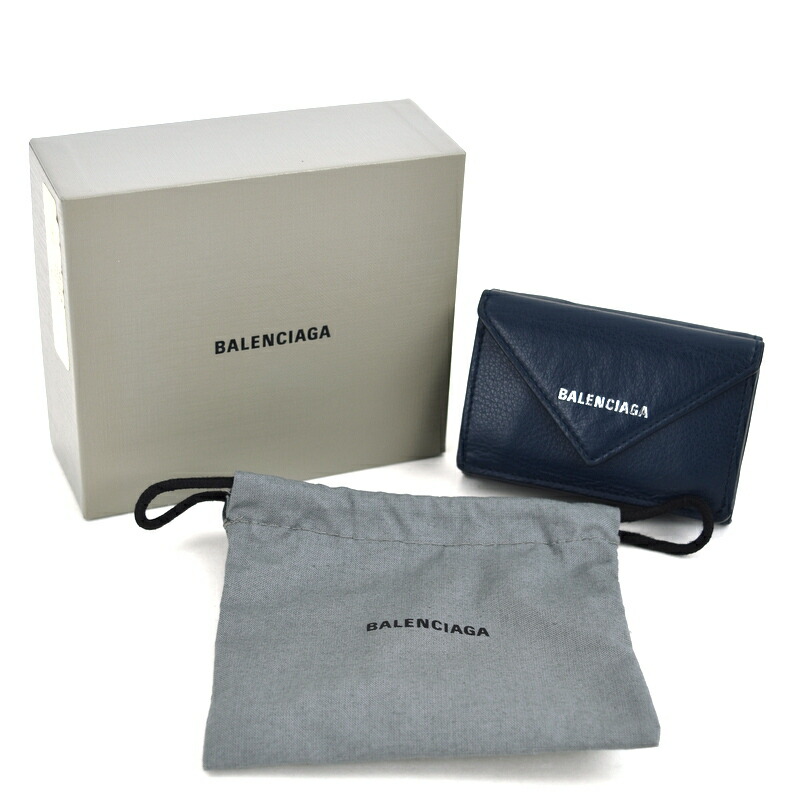 楽天市場】バレンシアガ 財布 ペーパー ミニウォレット 3つ折り財布