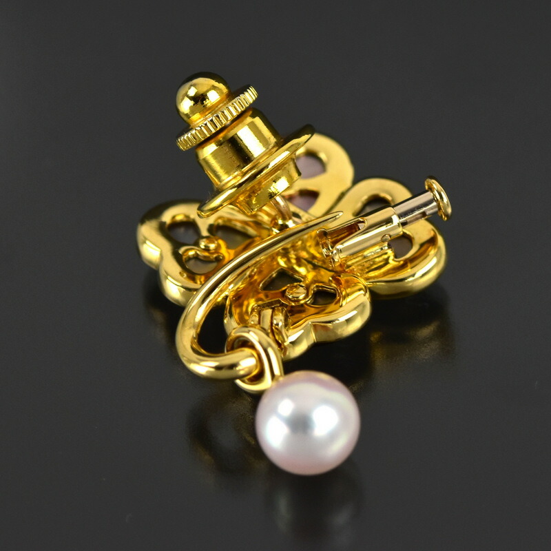 未使用】MIKIMOTO 四つ葉クローバー＆天道虫 ラッキーモチーフ