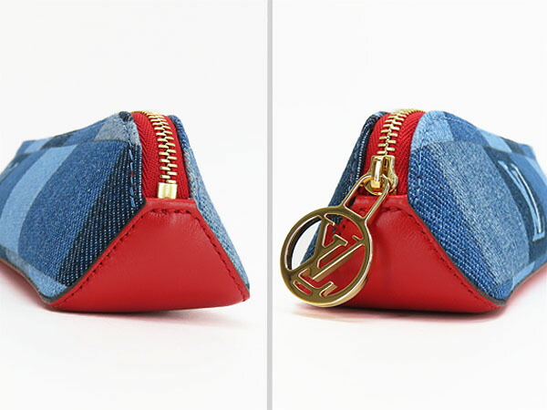 Louis Vuitton デニム ペンケース 財布 ポーチ LOUIS VUITTON ルイ