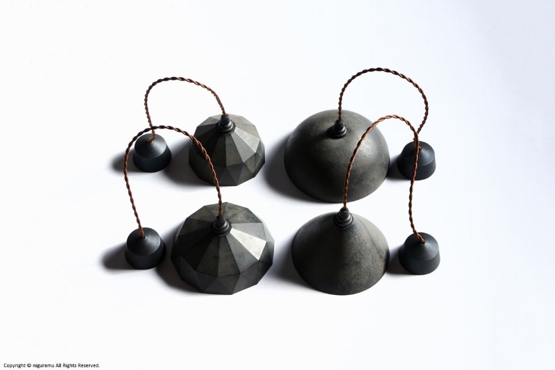 楽天市場】ペンダントランプ 鋳肌, 円錐 / 黒ムラ（内部削りだし