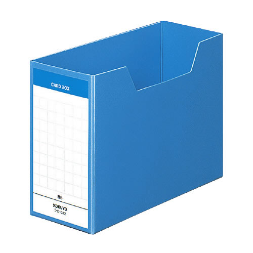楽天市場】コクヨ 情報カード ボックスB6カード 300枚収納青 ｼｶ-312B