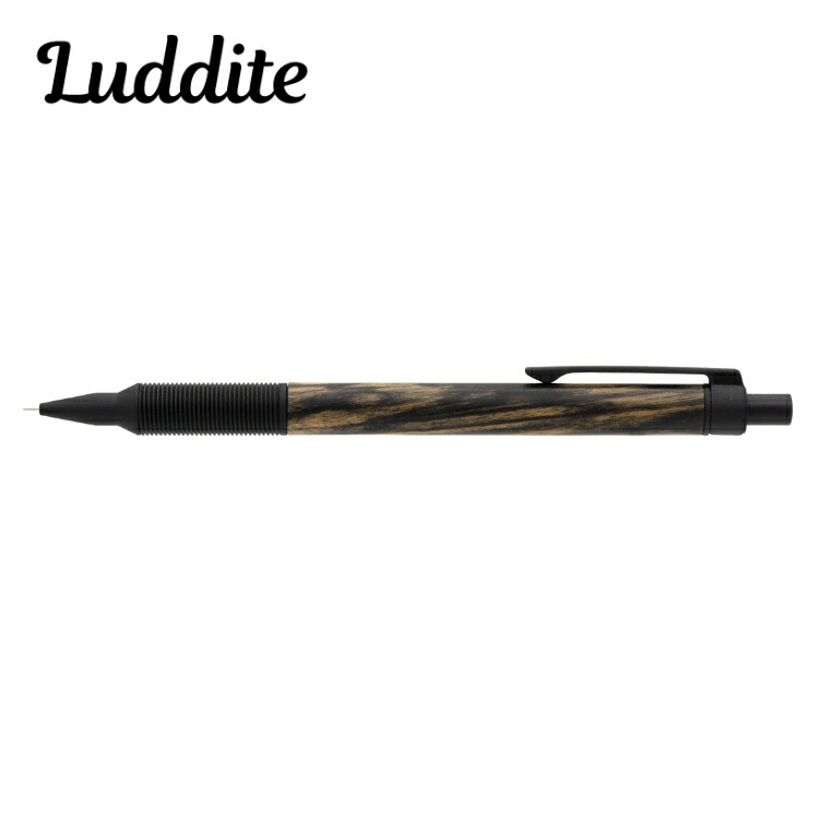 楽天市場】ラダイト 銘木モデル シャープペン エバードロー Mブラック