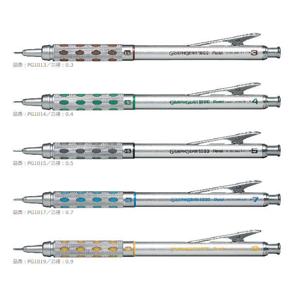 楽天市場】ぺんてる／シャープペン グラフギア1000 製図用シャープ