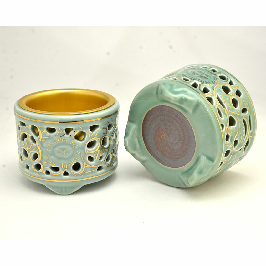 楽天市場】香炉 香呂 真宗大谷派用 東用 透かし香炉 金付 3.0号 特大