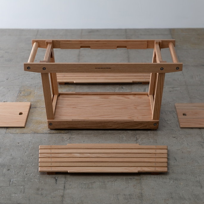 楽天市場】コンテナ IKIKI シェルフコンテナM オーク shelf containerM