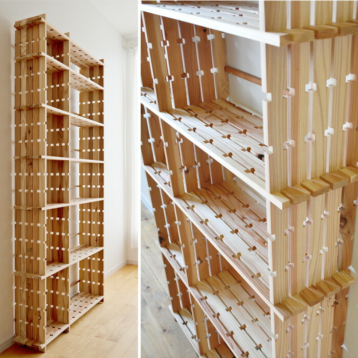 楽天市場】組手什 シェルフ 2列6段 組み立てキット【新規格85mmピッチ