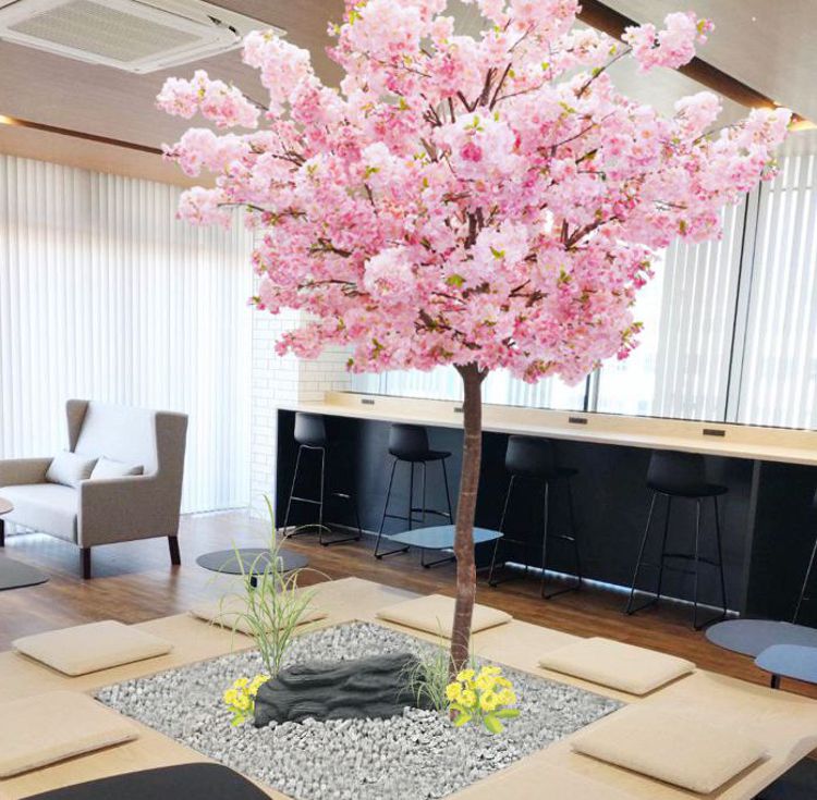 楽天市場】八重桜の木 280cm 大型サイズ (フェイク グリーン 特大 造花