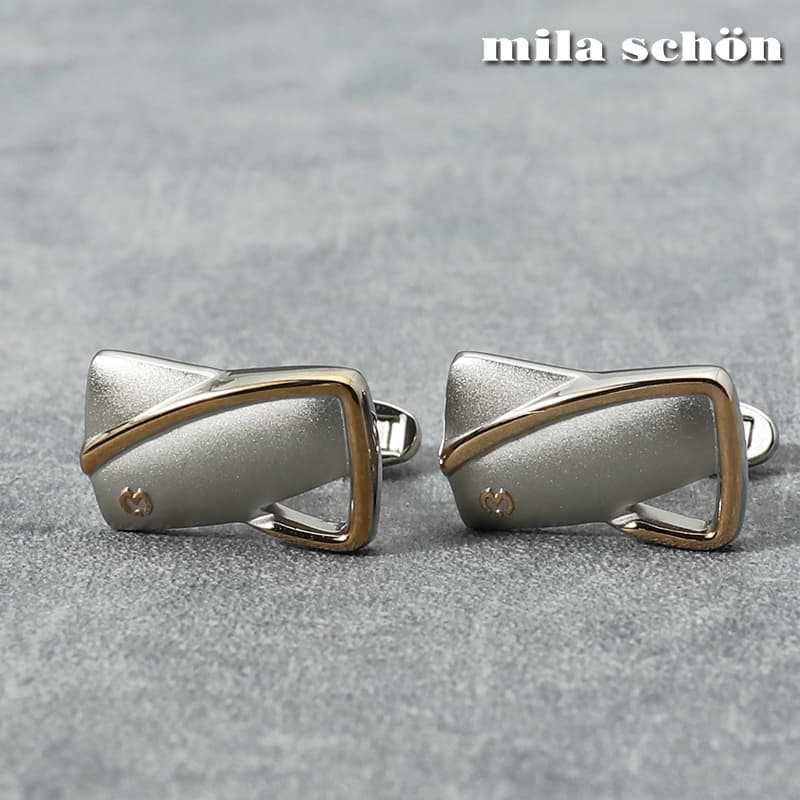 mila schon ミラショーン カフス カフスボタン シルバー メンズ