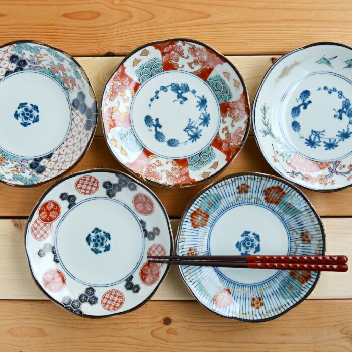 古伊万里 染錦 大皿 箱付 d557 古伊万里 染錦 大皿 箱付 d557 古伊万里