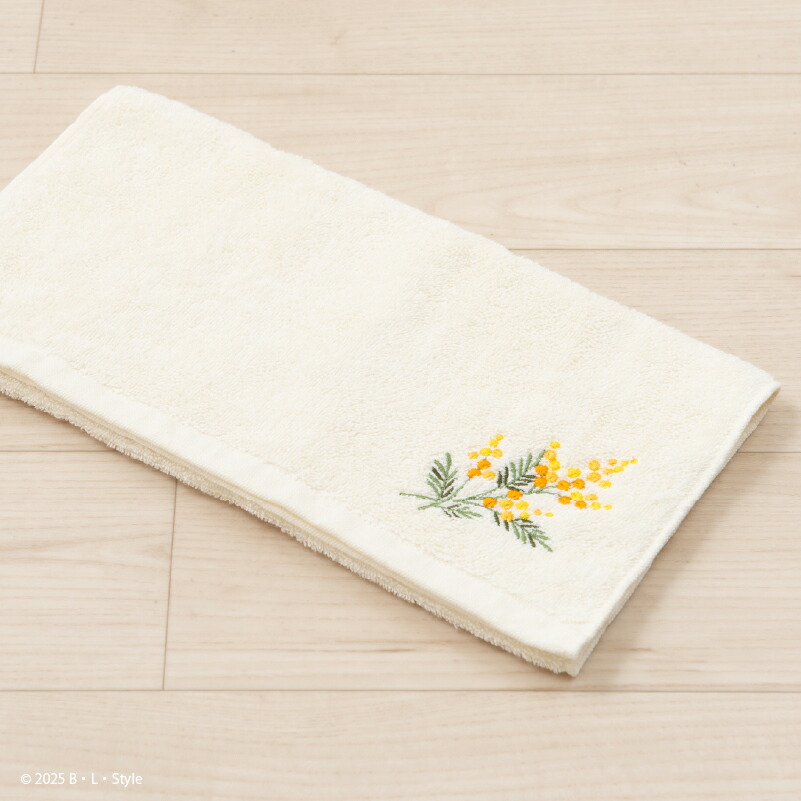 楽天市場】＼ポイント10倍／ ハンドタオル 33×75cm「ミモザ」 イエロー