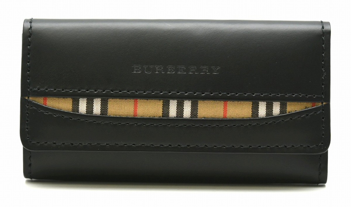 楽天市場】【未使用品】BURBERRY バーバリー キーケース 3連キーケース
