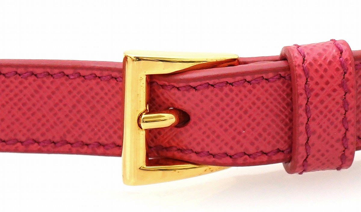 PRADA ストラップ プラダ PRADA レザー 携帯 ストラップ メタル