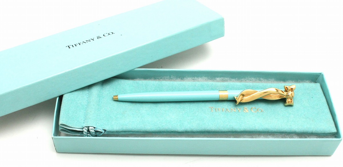 楽天市場】TIFFANY&Co. ティファニー リボンモチーフ ボールペン 回転