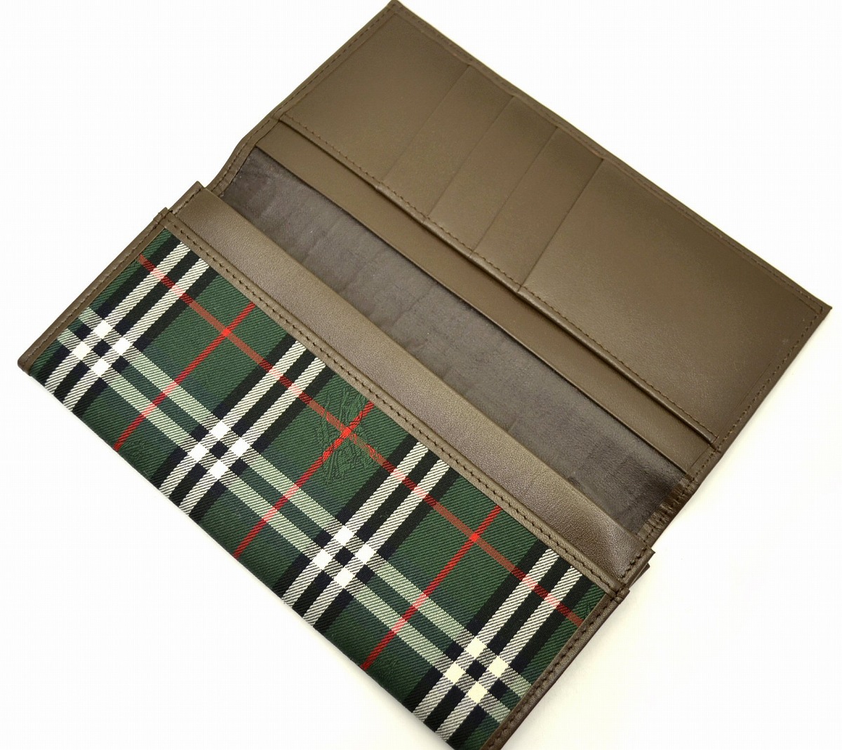 楽天市場】【財布】BURBERRY バーバリー ノバチェック柄 2つ折 長財布