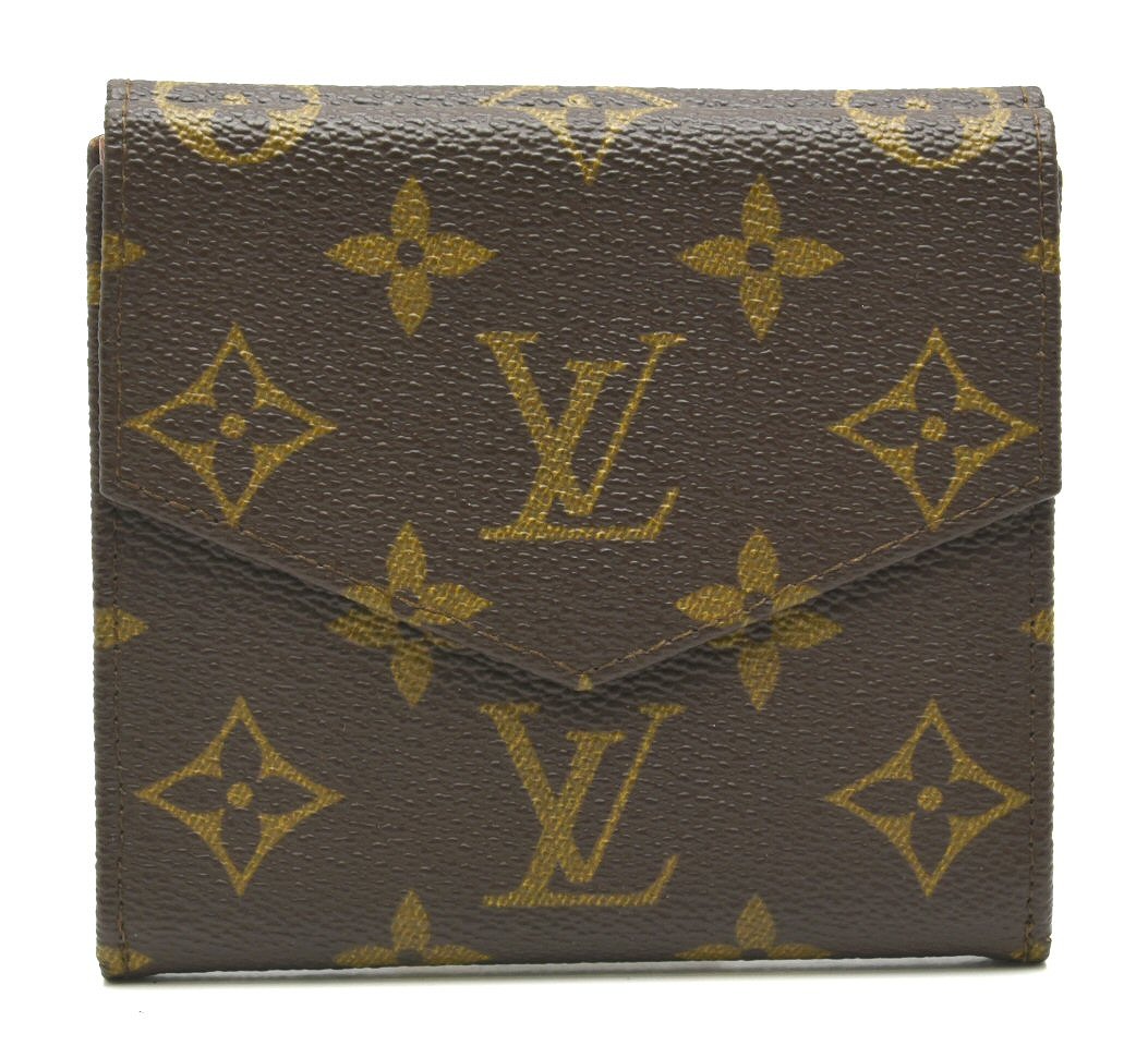LOUIS VUITTON モノグラム Wホック 三つ折財布 財布 M61660