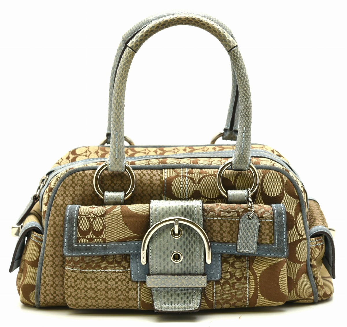 楽天市場】【バッグ】COACH コーチ ソーホー シグネチャー サッチェル