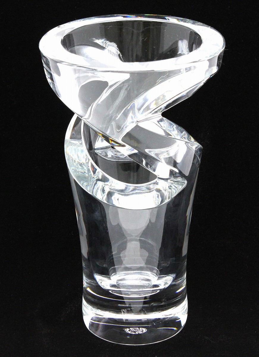 バカラ トルネード 花瓶 高さ22.8㎝ 東Y7-1119☆1Fトトコ 楽天市場