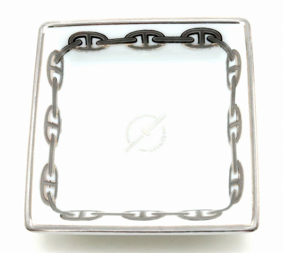 楽天市場】HERMES エルメス アッシュトレイ 灰皿 シェーヌダンクル柄