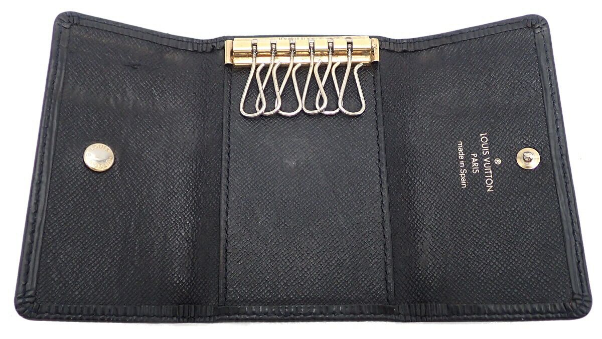 箱付き】 ルイヴィトン ミュルティクレ6 エピ ノワール 6連キーケース