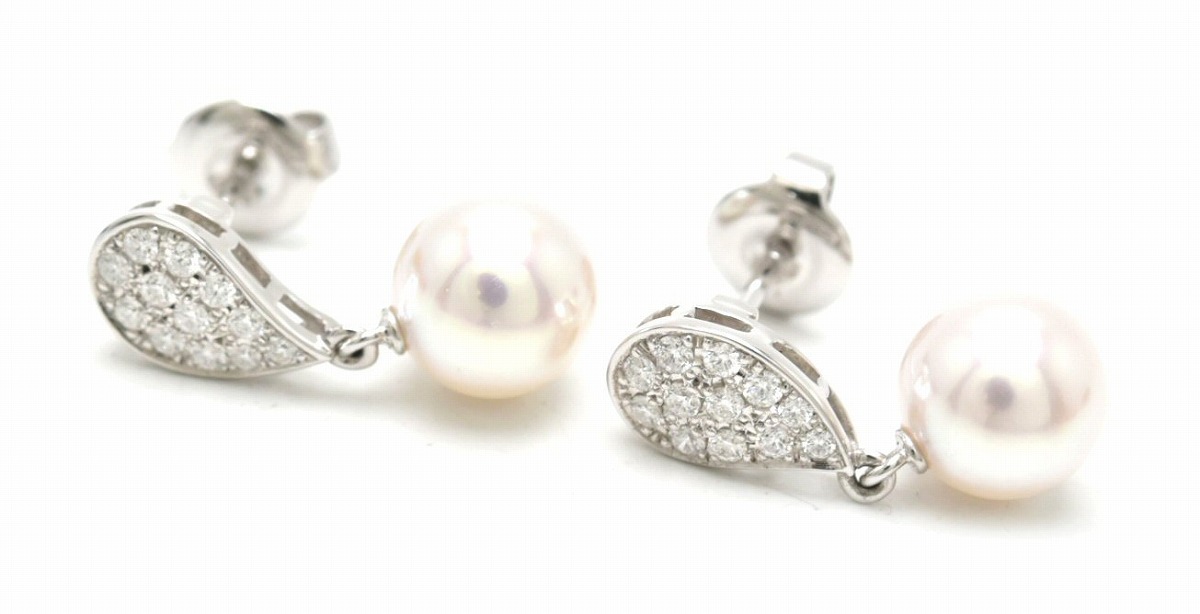 楽天市場】【ジュエリー】MIKIMOTO ミキモト パール ダイヤ ピアス