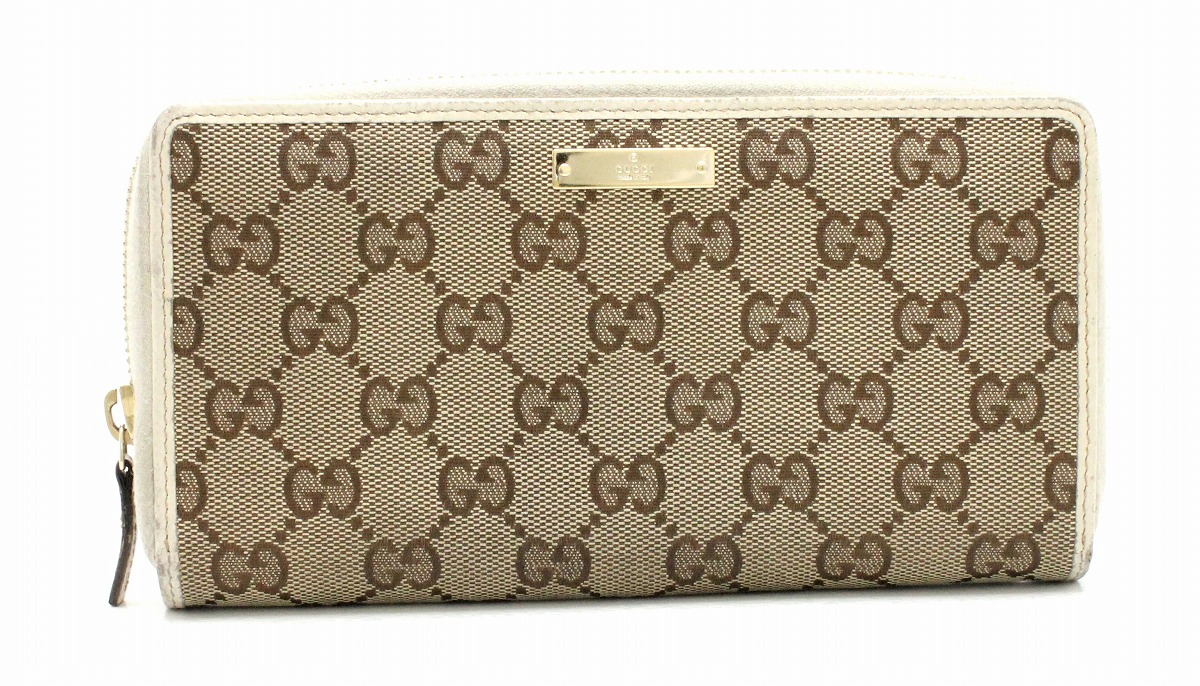 楽天市場】【財布】GUCCI グッチ GGキャンバス ラウンドファスナー 長