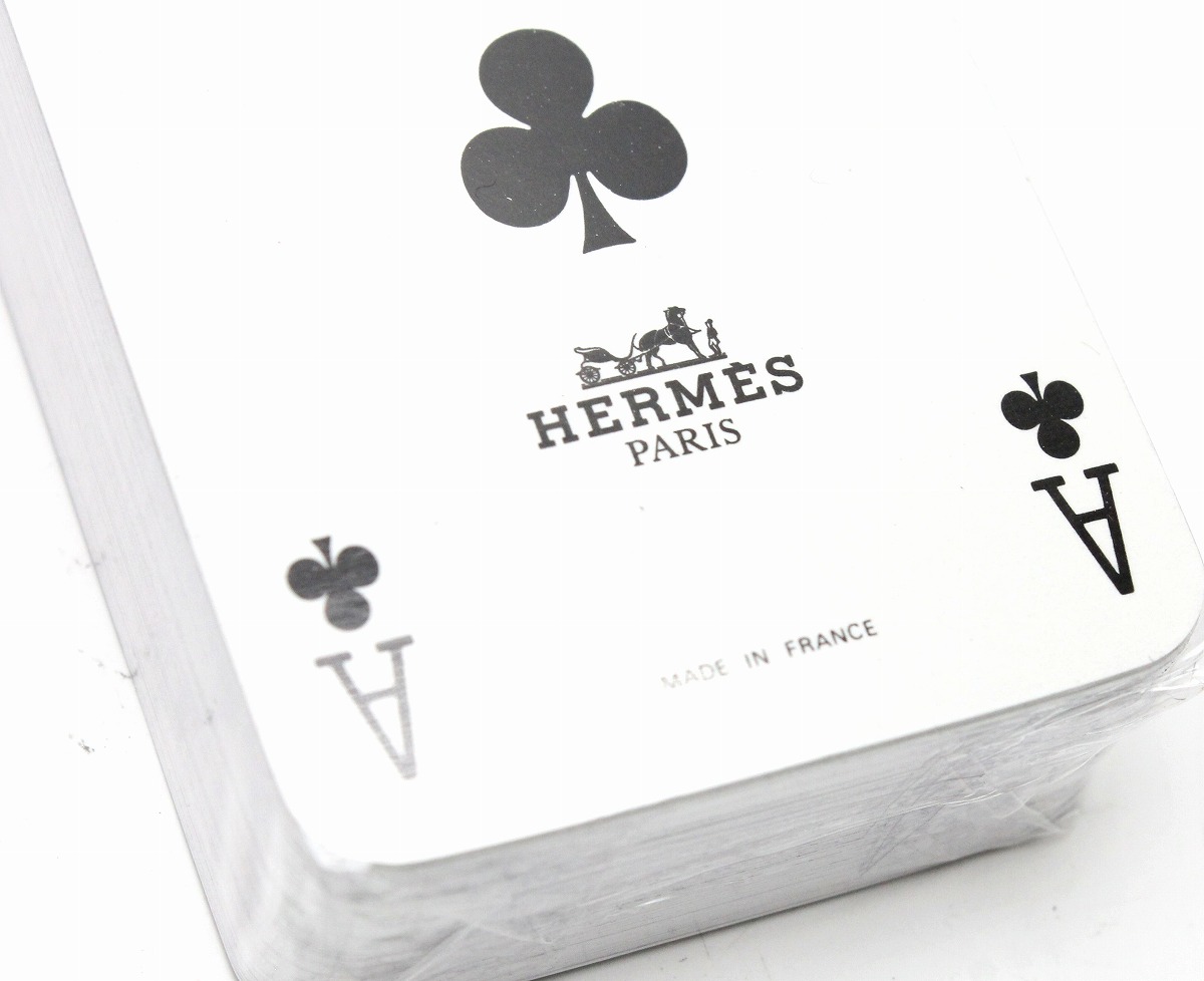 未使用品】HERMES ブリッジカード Les 4 Mo ndes トランプ 未使用品