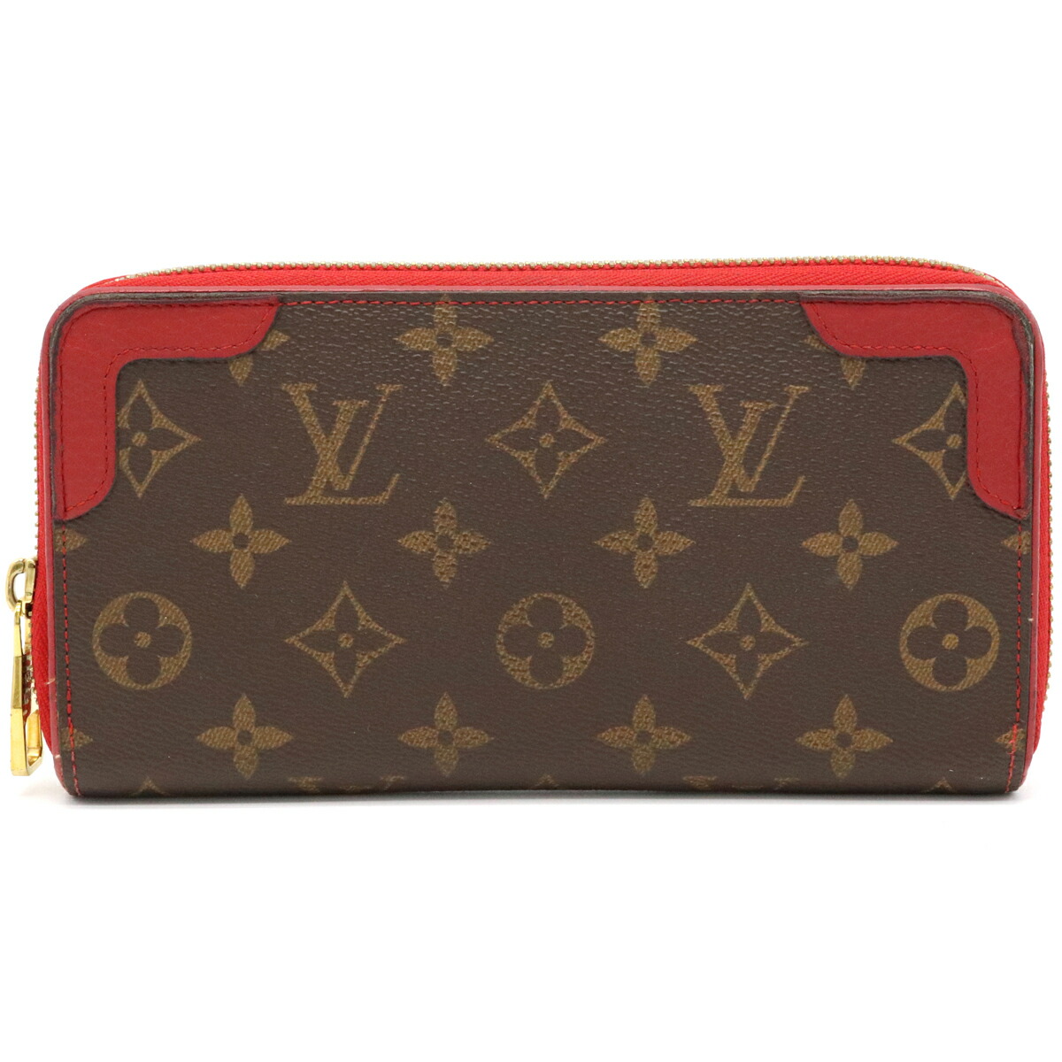 正規品】Louis Vuitton レッド 二つ折り財布