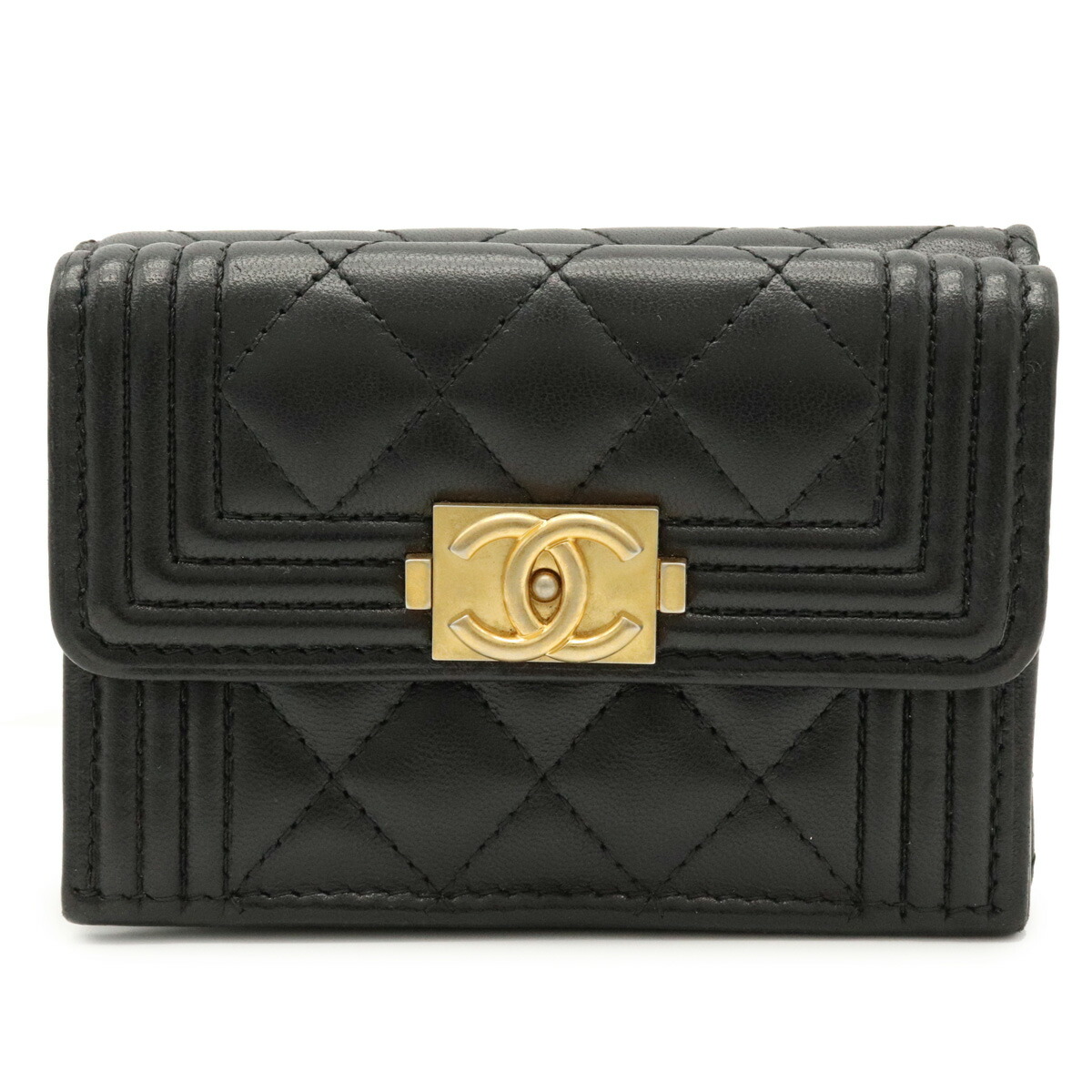 楽天市場】【財布】CHANEL シャネル ボーイシャネル マトラッセ ココ