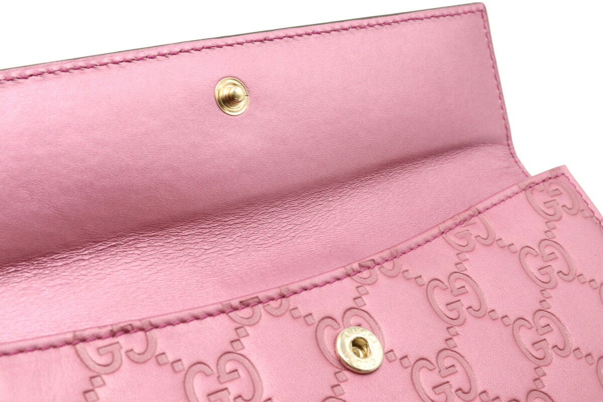 楽天市場】【財布】GUCCI グッチ グッチシマ ハート 2つ折長財布 二