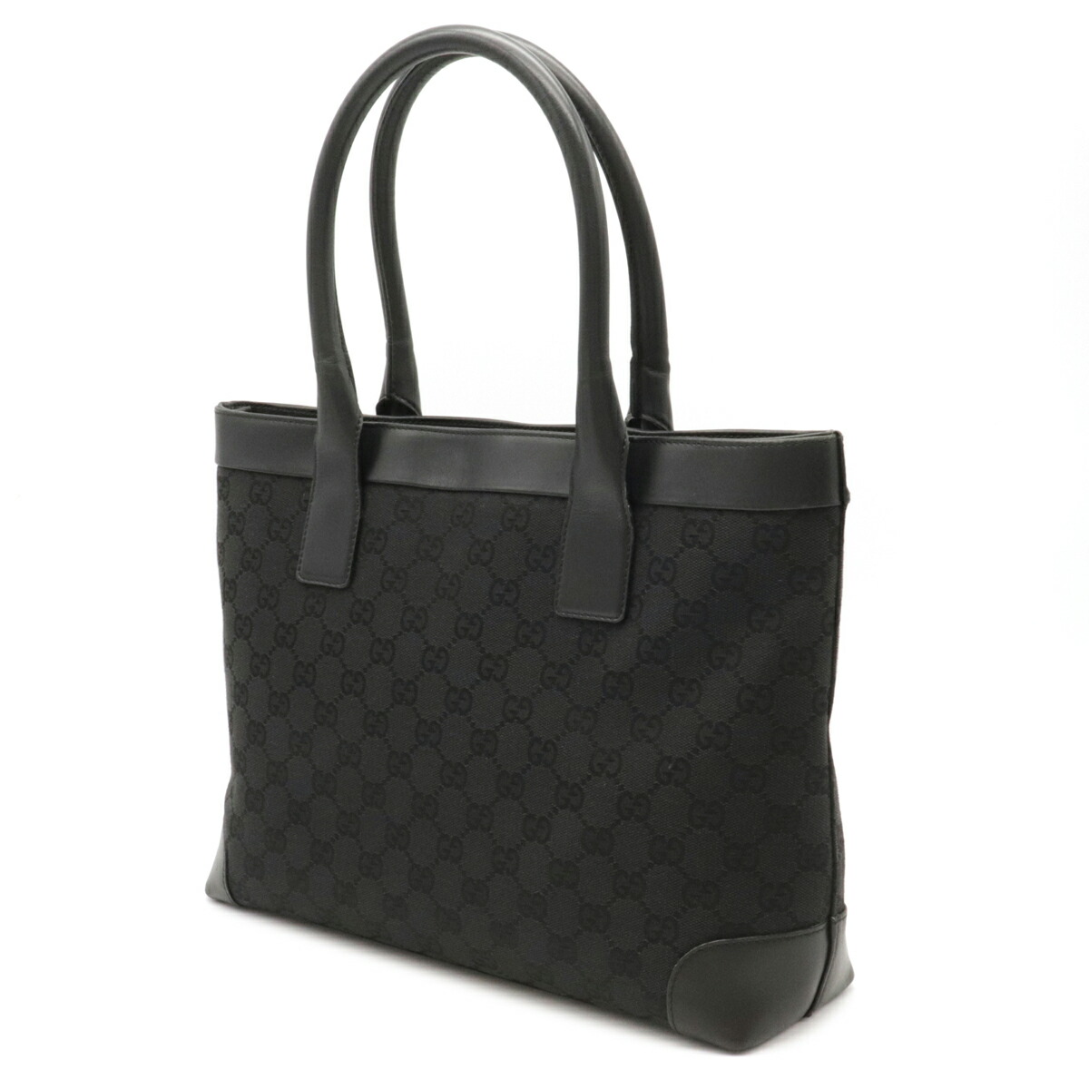 GUCCI / トートバッグ_GGキャンバス/キャンバス/BLK 楽天市場