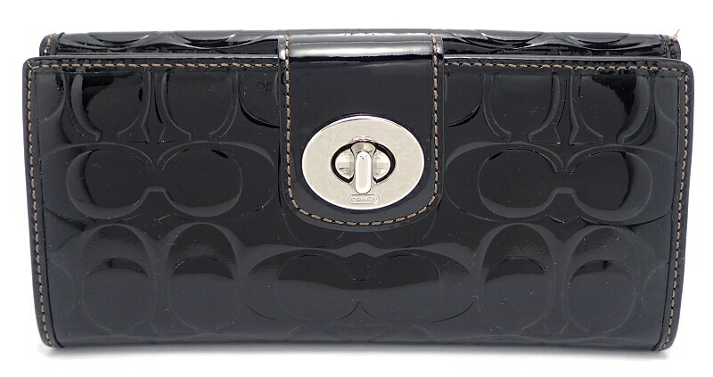 楽天市場】【中古】【財布】COACH コーチ ターンロック エンボスド